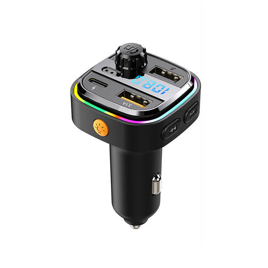 20W Bluetooth MP3 Player Hands-Free Call FM Transmitter, Car Fast Charging Adapter Compatible With iPhone 11/12/13/14/15/16 Series-Black